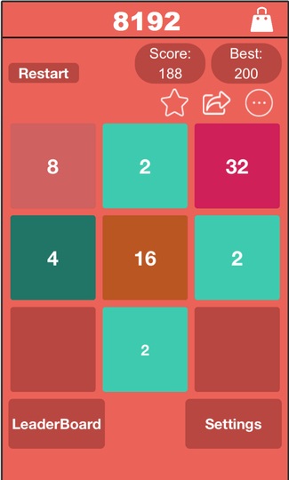 8192 Number Puzzle - 2048's Premium Edition screenshot 2